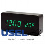 Electronic LED Wood Clock VST-867